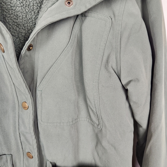 Marmot Green Fleece Lined Pioneer Button Up Jacket Sz S - Picture 5 of 11